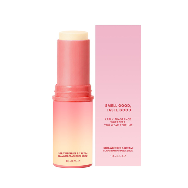 Strawberry Fragrance Eau Fraiche Balm Stick Portable Sample Size Solid Perfume Sweet Fruity Scent Everyday Personal Fragrance
