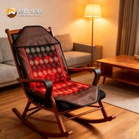 Jiwan Lejia – Coussin chauffant en L personnalisé pour dossier de chaise, tapis de massage en pierre rouge pour salon de direction – Vente en gros