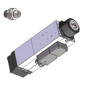 มอเตอร์แกนหมุน CNC รุ่น HQD High Speed 4.5KW HSK63F ระบายความร้อนด้วยอากาศ พร้อมระบบเปลี่ยนหัวเครื่องมืออัตโนมัติ ATC  ระบบขับเคลื่อนด้วยลูกปืน อินเวอร์เตอร์ 220V/380V 4 เฟส - Product Image 3