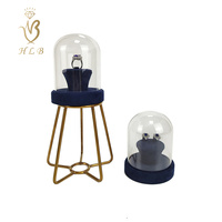 Présentoir de bijoux de luxe en microfibre métallique personnalisé pour boucles d'oreilles, ensemble d'organisation de bijoux pour la vente au détail