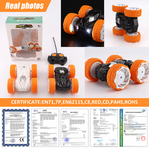 1/20 40MHz Mini đua điện off road diễn viên đóng thế xe đồ chơi đôi bên 360 xoay điều khiển từ xa diễn viên đóng Thế RC xe - Product Image 2