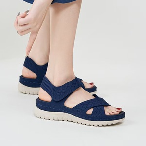 Sandales d'été légères et résistantes à l'eau pour femmes, sandales à enfiler pour l'extérieur, sandales à talons pour femmes - Product Image 2
