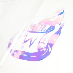 Vinyle thermocollant pailleté laser caméléon Guangyintong pour projets de bricolage, surface douce au toucher et vinyle facile à découper - Product Image 3