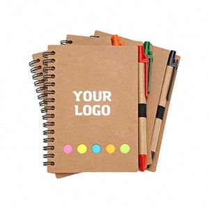 Xdh44 Promotion Logo Business Customize and Pen English Notebooks Bulk Journal Notebook - Product Image 1