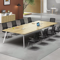 Ensemble de meubles de bureau en bois haut de gamme de luxe moderne pour hôtels avec table de réunion chaise écoles conférences comptoirs de réception