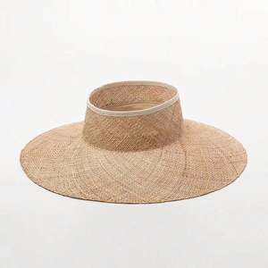 Chapeaux d'été en gros de haute qualité pour femmes, chapeau de plage à large bord, visière pare-soleil - Product Image 1