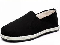 Chaussures de Kung Fu et Tai Chi pour hommes Veca Vc, paire de 2, dessus en toile, doublure en tissu de coton, semelle intermédiaire en caoutchouc, semelle extérieure absorbant la transpiration