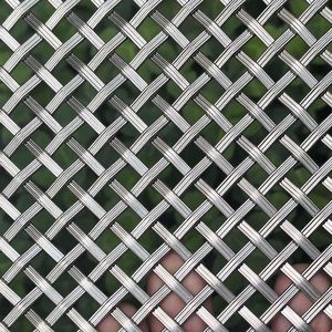 Stainless Steel <b>Wire</b> <b>Mesh</b> 11.8x24in Woven Decorative Panel for Cabinet Doors - Product Image 3