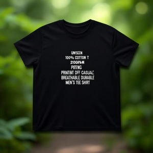 T-Shirt Unisex 100% Cotone 210GSM con Stampa DTF, Casual, Traspirante e Resistente - Product Image 3