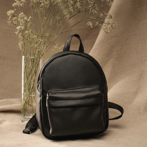High Quality Cowhide Genuine Leather Laptop Mini <b>Backpack</b> <b>Women</b> <b>Small</b> Real Leather <b>Backpack</b> Purse Travel Daypack LMBP-0043 - Product Image 1