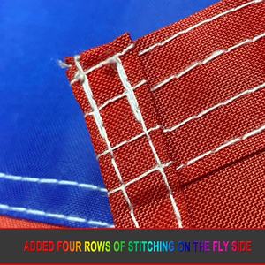 Топ производитель сублимационный Печатный белый синий красный различные национальные флаги баннер яркий цвет УФ выцветание флаг России - Product Image 3