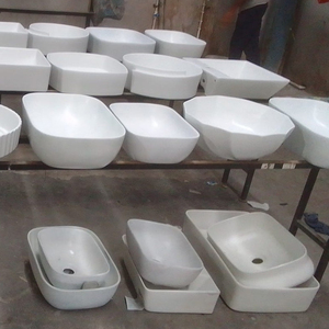 Robinet de lavabo avec vasque blanche Golden Black White Gold avec garantie de 5 ans pour hôtels et maisons, sans fonction cascade - Product Image 5