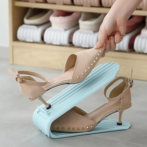 1pcs Adjustable Shoe <b>Rack</b> Organizer Shoe Slot Space Saver Double-layer Shoe <b>Rack</b> Organization Shoes Storage <b>Rack</b> Shoe Box - Product Image 6