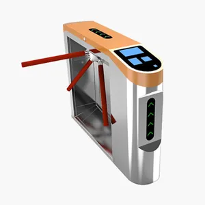 Intelligent Control Ticket Subway Amusement Park Entrance And Exit Card Swiping System Tripod Arm Barrier Turnstile Gate