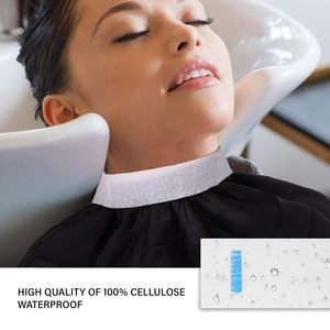 Factory Direct Sale Colorful Medium Brand Multicolor Disposable Eco-Friendly Professional Salon Tool Elastic Neck Ruffles <b>Paper</b> - Product Image 4