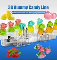 Volautomatische Fruitgelei Zacht Gevulde Snoepmachine Gelatine Pectine Zachte Gelei Gummy Productielijn