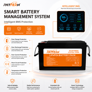 แบตเตอรี่ลิเธียมไอรอนฟอสเฟตสำหรับเก็บพลังงานแสงอาทิตย์ รุ่น PATTERN 25.6V 100Ah 200Ah 300Ah กันน้ำระดับ IP65 ใช้งานได้ 6000 รอบ LB-25.6V100 - Product Image 2