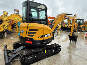 Excavadora sobre orugas diésel hidráulica SY35U de Marca China original con excelentes condiciones de trabajo, precio barato a la venta - Product Image 4
