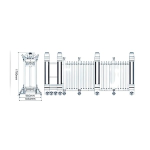 Porte coulissante automatique rétractable commerciale, sécurité électrique, alliage d'aluminium industriel, école - Product Image 3
