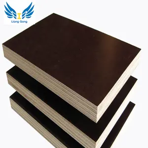 China Lianggong High Quality Film Face Pylwood 18mm Brown Waterproof Plywood for Concrete Construction