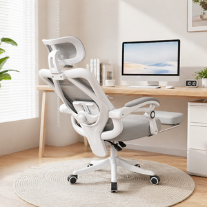 Ergonomic Computer Office Boss Gaming <strong>Study</strong> Reclining <strong>Chair</strong> with Armrest Modern Minimalism Design Mesh Backrest - Product Image 1