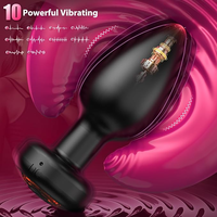 Vibrierendes Analplug-Set mit 10 Kraftvollen Modi, App-Steuerung, Wasserdicht, Anal-Lock Butt Plug für Frauen & Männer