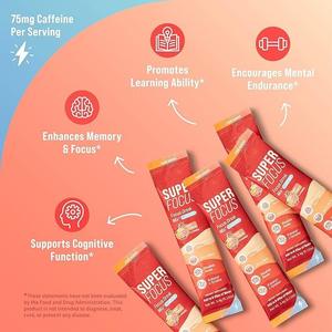 Magnesium Focus On-The-Go Drink Mix 20 Polveri Elettrolitiche Aromatizzate alla Frutta per Adulti, Supporto Immunitario, Gestione dell'Energia, Vendita Calda su <span class=keywords><strong>Amazon</strong></span> - Product Image 3