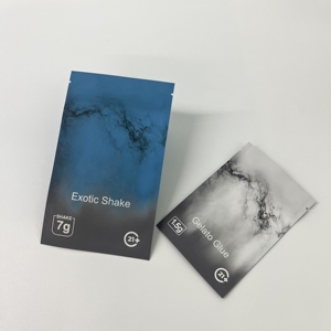 Emballage en gros certifié FDA pour bonbons infusés, sachets Mylar à fermeture éclair anti-enfants, sachets Mylar à fermeture éclair à plat, 1,5 g, emballage pour produits comestibles - Product Image 2