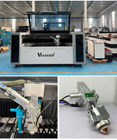 Machine de découpe/soudage au laser CNC à fibre et CO2 VMADE 6-en-1 pour tôles métalliques 1200W