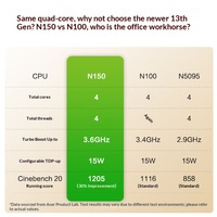 Ordinateur tout-en-un Acer 27 pouces à bas prix pour bureau, domicile, trading boursier et jeux, avec le nouveau processeur Intel Twin Lake N150, 16 Go de RAM et SSD 512 Go