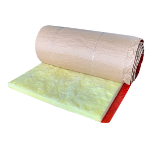 Rouleau d'isolation en <span class=keywords><strong>laine</strong></span> <span class=keywords><strong>de</strong></span> <span class=keywords><strong>verre</strong></span> ignifuge classe A1, non irritant, R188 80mm, recouvert <span class=keywords><strong>de</strong></span> papier kraft, pour la construction en Amérique du Sud - Product Image 3