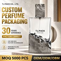 Flacon de parfum de poche 5 ml en verre épais avec bouchon métallique pour échantillon d'huile de parfum et emballage de voyage