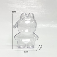 Étui de protection transparent en plastique pour poupées LABUBU de 17 cm, compatible avec le présentoir Labubu