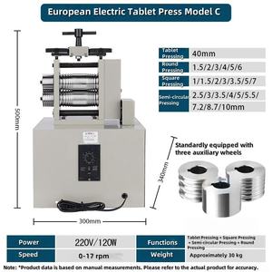 Efficiente Macchina per la Lavorazione di Gioielli in Metallo, Utensile per Formatura a Rullo per Fogli di Gioielleria su un Piccolo Laminatoio Elettrico Grigio - Product Image 5