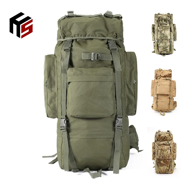 Waterproof Outdoor 65L/90L/100L Large Capacity Tactical Backpack Sport Mountaineering Bag Camping Hiking Travel Backpack