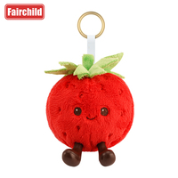 Jouets en peluche en forme de fruits, coton, orange, ananas, fraise, banane, pastèque, breloques miniatures alimentaires, porte-clés, cadeau Miniso 7-11