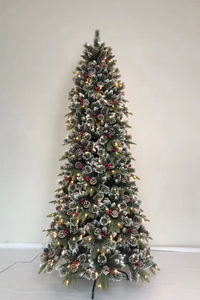 Árbol <span class=keywords><strong>de</strong></span> <span class=keywords><strong>Navidad</strong></span> <span class=keywords><strong>Artificial</strong></span> <span class=keywords><strong>de</strong></span> Alta Calidad, PE y PVC, con Nieve <span class=keywords><strong>Artificial</strong></span>, Decoración Navideña para Interiores del Hogar - Product Image 3