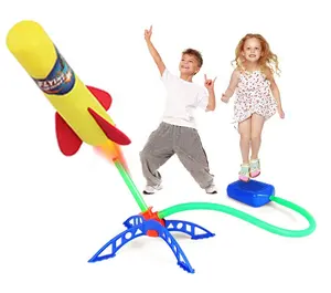 Eva köpük uzun mesafe çekim roketatar oyuncaklar ayak lansmanı Pad eğlenceli