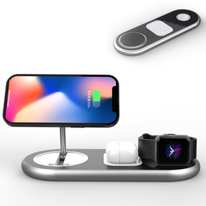 <span class=keywords><strong>Chargeur</strong></span> sans fil pour station de téléphone mobile Banque d'alimentation extérieure pour Airpods 2024 Produit tendance 3 en 1 pour montre intelligente pliable 15W - Product Image 1