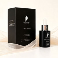 Flacon en verre cosmétique de luxe 50ml 100ml avec bouchon compte-gouttes à vis pour huile de massage corporel, traitement spa, aromathérapie, rechargeable
