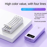 Hochkapazitäts-Powerbank 20000mA mit Selbstladefunktion, Zweiwege-Schnellladung, LED-Anzeige, 2-in-1 Mobiltelefon-Akku mit Typ-C/Micro-Anschluss
