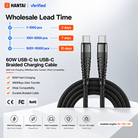 Câble USB de charge rapide 2m pour iPhone et Android avec conducteur en cuivre pur, blindage en nylon tressé et gaine en TPE