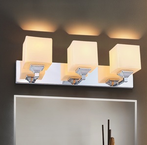 โคมไฟติดผนัง LED ดีไซน์ใหม่ทันสมัย กันน้ำ IP44 สำหรับห้องน้ำ กระจกเงาในบ้าน ขั้วหลอด E26 วัสดุสแตนเลส เหมาะสำหรับโรงแรม ไฟติดกระจก - Product Image 2