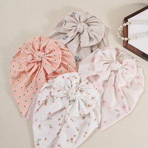 Chapeau et turban en coton d'hiver <span class=keywords><strong>pour</strong></span> bébé, 4 couleurs, <span class=keywords><strong>pour</strong></span> nouveau-né garçon et fille, style doux, accessoires <span class=keywords><strong>pour</strong></span> <span class=keywords><strong>cheveux</strong></span> <span class=keywords><strong>pour</strong></span> enfants - Product Image 1