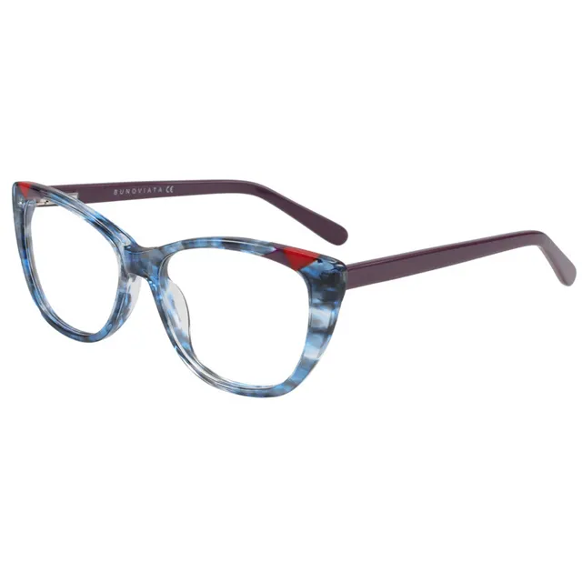 2024 New Retro Classic Cat Eye Glasses Eyeglasses Frames Best Optical Frames Brands Acetate Lamination Glasses