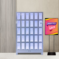 Casier intelligent commercial personnalisé à 30 cellules casier à prix distributeur automatique à écran tactile compartiment intelligent armoire pour la vente au détail