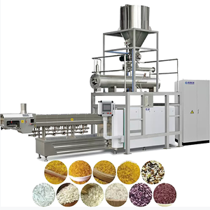 Extrudeuse à double vis fabricant d'usine de riz fortifié artificiel Nutrition riz Extrusion poudre moteur acier inoxydable 304 haute - Product Image 3