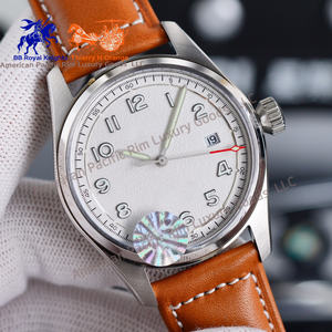 Montre-bracelet à quartz Longnes de luxe en cuir marron pour homme, étanche, style sportif, Relogio Masculino - Product Image 3