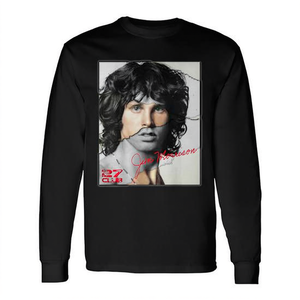 Camiseta de manga larga Jim Morrison con estampado en la espalda con diseño 27 Club - Product Image 2