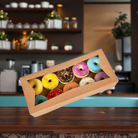 Boîtes à donuts en gros pour boulangeries avec logo, taille personnalisée, design unique, biodégradables, luxe, toutes tailles, boîtes en papier